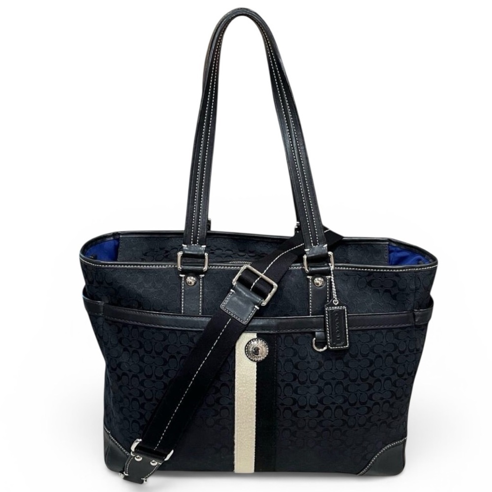 Vintage Coach Voyager Signature Tote